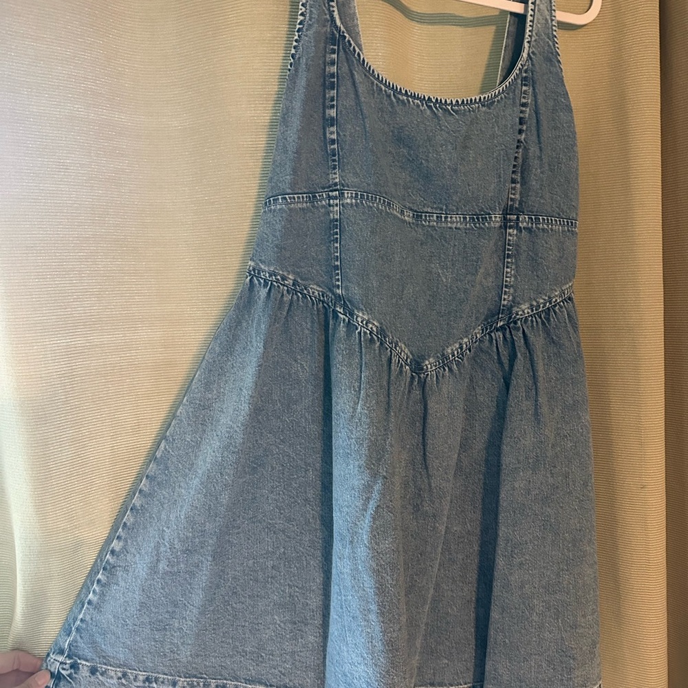 American Eagle Outfitters Blue Denim Mini Dress